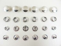 Druckknöpfe "Moto-mittel" 15 mm ohne Werkzeug - Ringfeder / 100er Set