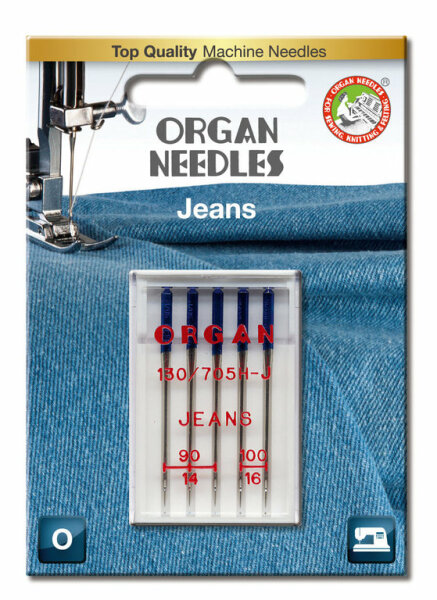 ORGAN - 5 Jeans Nadeln Stärke 90-100/Flachkolben