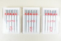 ORGAN - Overlocknadeln ELX 705 / Flachkolben Stärke...