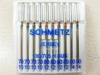 SCHMETZ - Großpackung -10 Jersey-Nadeln 70-90 Combi 130/705 SUK