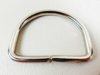 D-Ring / Halbring Modell "Italy" silber - 50 mm...