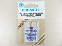 SCHMETZ - Zwillings-Universal Nadel 3,0 / 90 Flachkolben