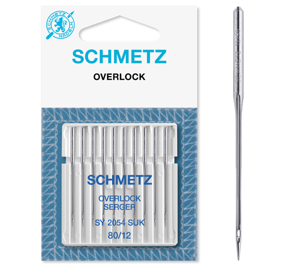 SCHMETZ - Overlocknadeln SY-SUK / 10er Pack / Stärke 80/12 Flachkolben