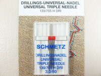 SCHMETZ - Drillingsnadel-Universal-Nadel  3,0 / 80 / Flachkolben