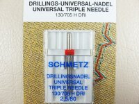 SCHMETZ - Drillingsnadel-Universal-Nadel  2,5 / 80 / Flachkolben