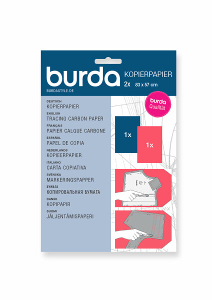 Burda-Style Kopierpapier 2 x 83 cm x 57 cm blau-rot