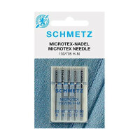 SCHMETZ - 5 Microtex Nadeln Stärke 110 / 18 Flachkolben